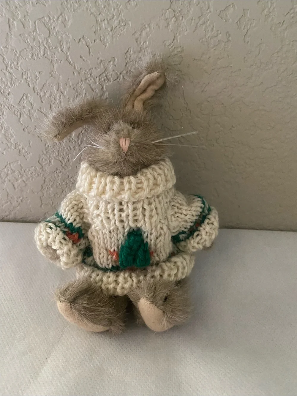 Boyds Bears Bunny Rabbit Plush Carrot Sweater Jointed Stuffed Animal 7